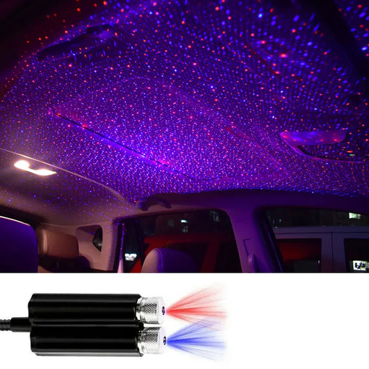 Mini Led Double Headed Roof Starry Night Light Car